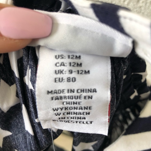 Polka Tots Patriotic dress sz: 12M NWT - Picture 5 of 7